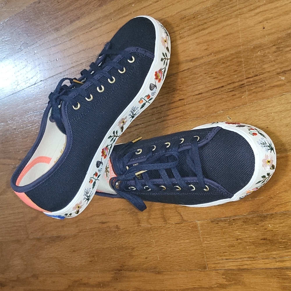 NWOT Keds x Rifle Paper Co. Triple Kick Platform Sneaker Size 6.5